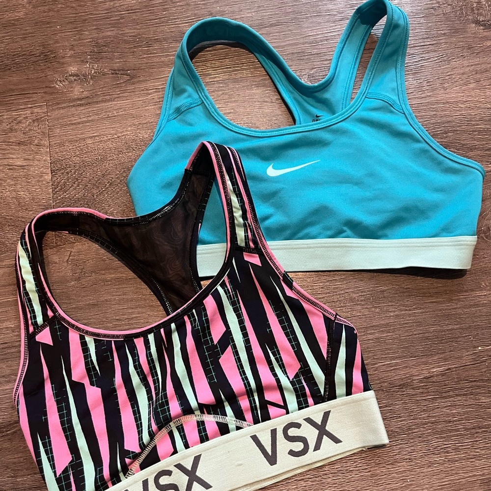Sports bras - Victorias Secret & Nike - bright colors - size small